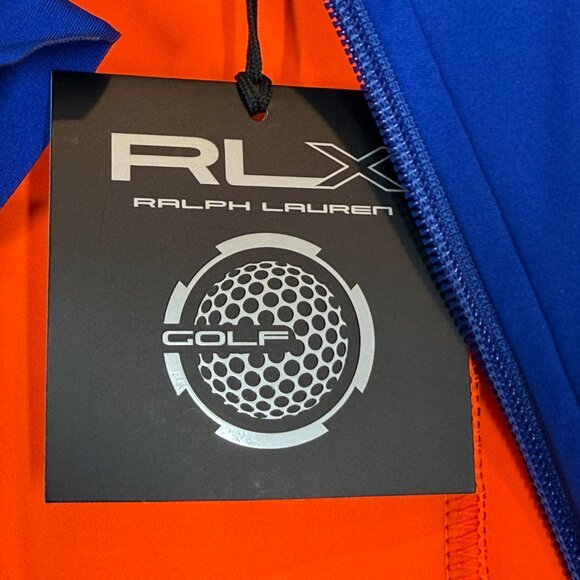 Ralph Lauren RLX Vest Mens Large Golf Blue Orange Zip Performance Ryder Cup 2020 - Picture 10 of 13